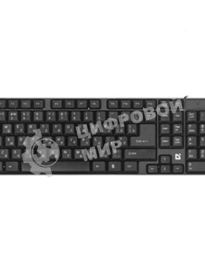 Клавиатура проводная Defender Accent SB-720, USB, черный