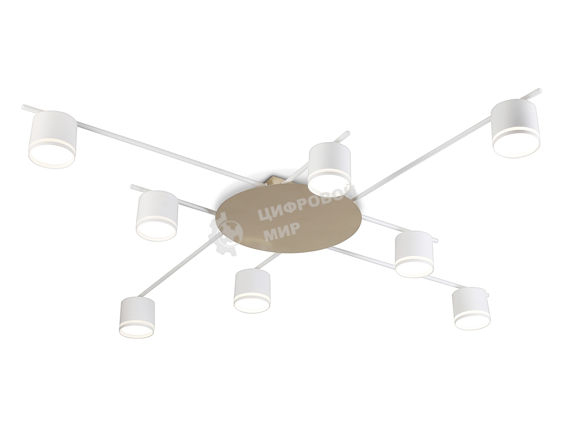 Потолочный светильник Ambrella light FL51759/8 WH/GD белый/золото GX53/8 max 12W 870*870*95