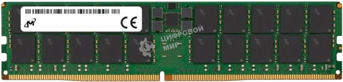 Оперативная память Micron DDR5 RDIMM 64Gb 2Rx4 6400 MHz ECC Registered MTC40F2046S1RC64BD2, 1 year, OEM