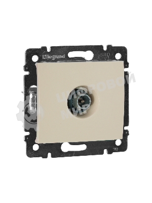 Телевизионная розетка Legrand Valena 774330, оконечная, крем, 10 дБ