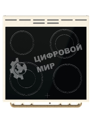 Плита электрическая Gorenje GECS6B70CLI бежевая, конфорок 4 электрических, духовка 71 л, 60 см x 85 см x 60 см