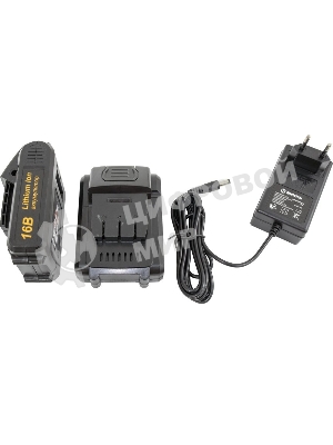 Дрель-шуруповерт Вихрь ДА-16Л-2К, 16 В, 2 Ач, 42Нм, щеточный