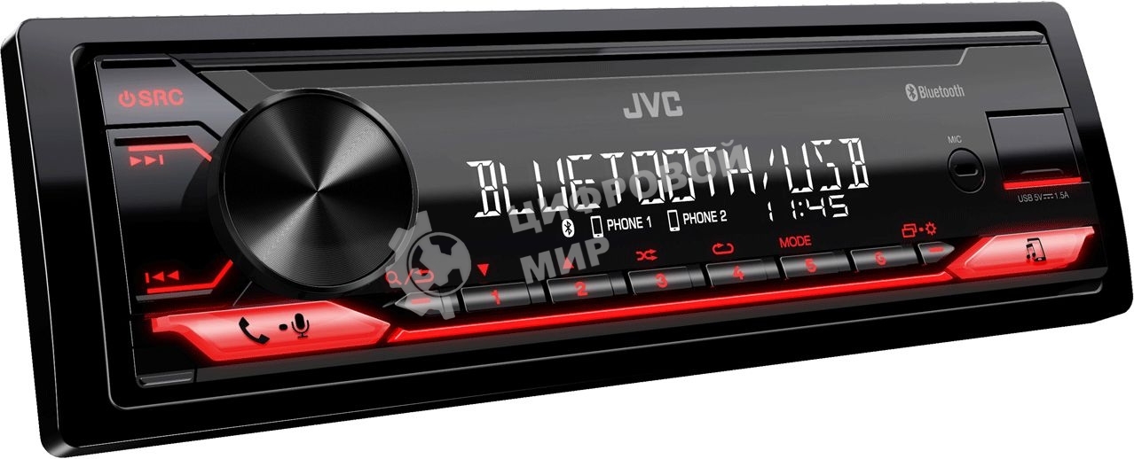 Автомагнитола JVC KD-X182BT 1DIN 4x50Вт