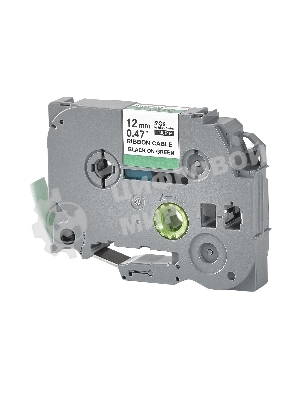 Кассета с лентой S'OK by Sakura Printing TZEFX731 для Brother, черный на зеленом, 12мм/8м, наклейка