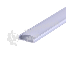 Комплект врезного алюминиевого профиля с рассеивателем Rexant 24х6 мм, 1 м