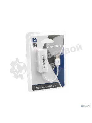 Сетевой адаптер Ethernet Gembird NIC-U4 USB 2.0 - Fast Ethernet adapter