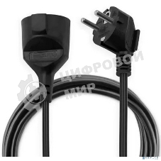 Сетевой удлинитель Buro BU-PS1.10/B 10м (1 розетка) черный (пакет ПЭ)