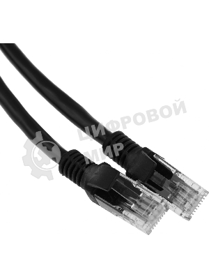 Патч-корд Premier PP6U-1M/BK 10000Гбит/с UTP 4 пары cat.6 CCA molded 1м черный RJ-45 (m)-RJ-45 (m)