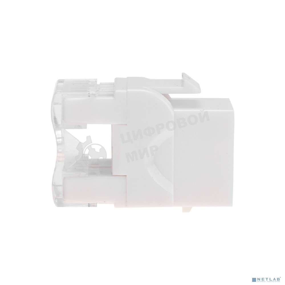 Модуль Keystone Rexant Jack RJ-45(8P8C), UTP неэкранированный, CAT 5e, тип 180 градусов, белый PRO