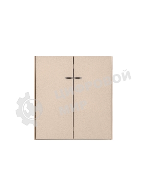 Выключатель KRANZ STRONG 2 кл с подсветкой 10А с/у шелк