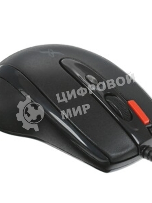 Мышь проводная + коврик A4Tech X-7120 черный, 2000 dpi, USB, кнопки - 7