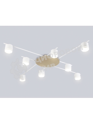Потолочный светильник Ambrella light FL51759/8 WH/GD белый/золото GX53/8 max 12W 870*870*95