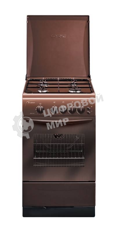 Плита газовая Gefest ПГ 3200-06 К19 коричневый, конфорок 4 шт, духовка 42 л, 50 см x 85 см x 57 см