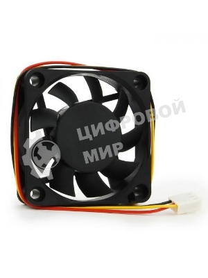 Вентилятор для корпуса Gembird черный, 60 мм, 4000 об/мин, 25 дБ, 3 pin
