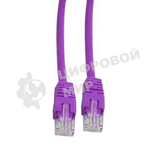Патч-корд UTP Cablexpert cat.5e, 5м, литой, многожильный, фиолетовый