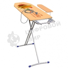 Доска гладильная НИКА 3, размер: 122/34,5, материал: фанера, европодставка под утюг (полимер) с терм