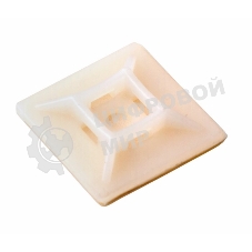 Площадка под винт самоклеящаяся Rexant 28х28 мм, белая, упаковка 100 шт.