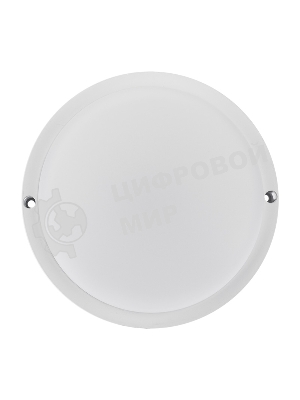 Светильник светодиодный пылевлагозащищенный Rexant ЖКХ-01 круг 12 Вт 1000 Лм IP65 155 мм 6500 K с микроволновым датчиком движения