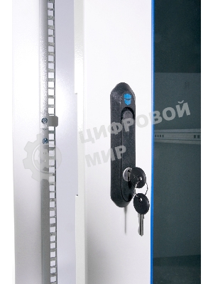 Шкаф телекоммуникационный напольный ЭКОНОМ 42U (600 × 1000) дверь стекло, дверь металл