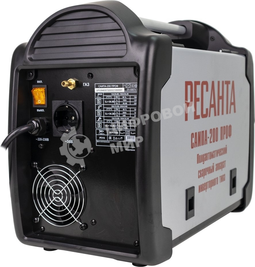 Сварочный полуавтомат Ресанта САИПА-200ПРОФ (MIG/MAG)