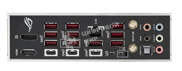 Материнская плата ASUS ROG STRIX X670E-E GAMING WIFI, AM5, AMD X670, 4xDDR5, 4xSATA, 4xM.2, 1xPCI-E 5.0 x16, 1xPCI-E 5.0 x8, 1xPCI-E 4.0 x4, 1xHDMI, 1xDisplayPort, 1x 2.5Gb LAN, 10xUSB-A 3.2 Gen 2, 3xUSB-A 3.2 Gen 1, 1xUSB-C 3.2 Gen 2x2, 5x3.5 мм, 7.1, ATX