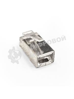 Коннектор ExeGate PL45-C5-8P8C-SH-100 RJ-45 cat.5e (8P8C) под одножильный кабель, экранированный, золотое напыление (100 шт)