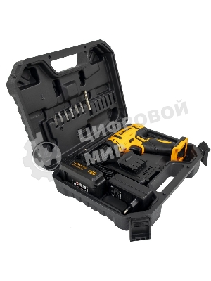 Дрель-шуруповерт Вихрь ДА-16Л-2К, 16 В, 2 Ач, 42Нм, щеточный