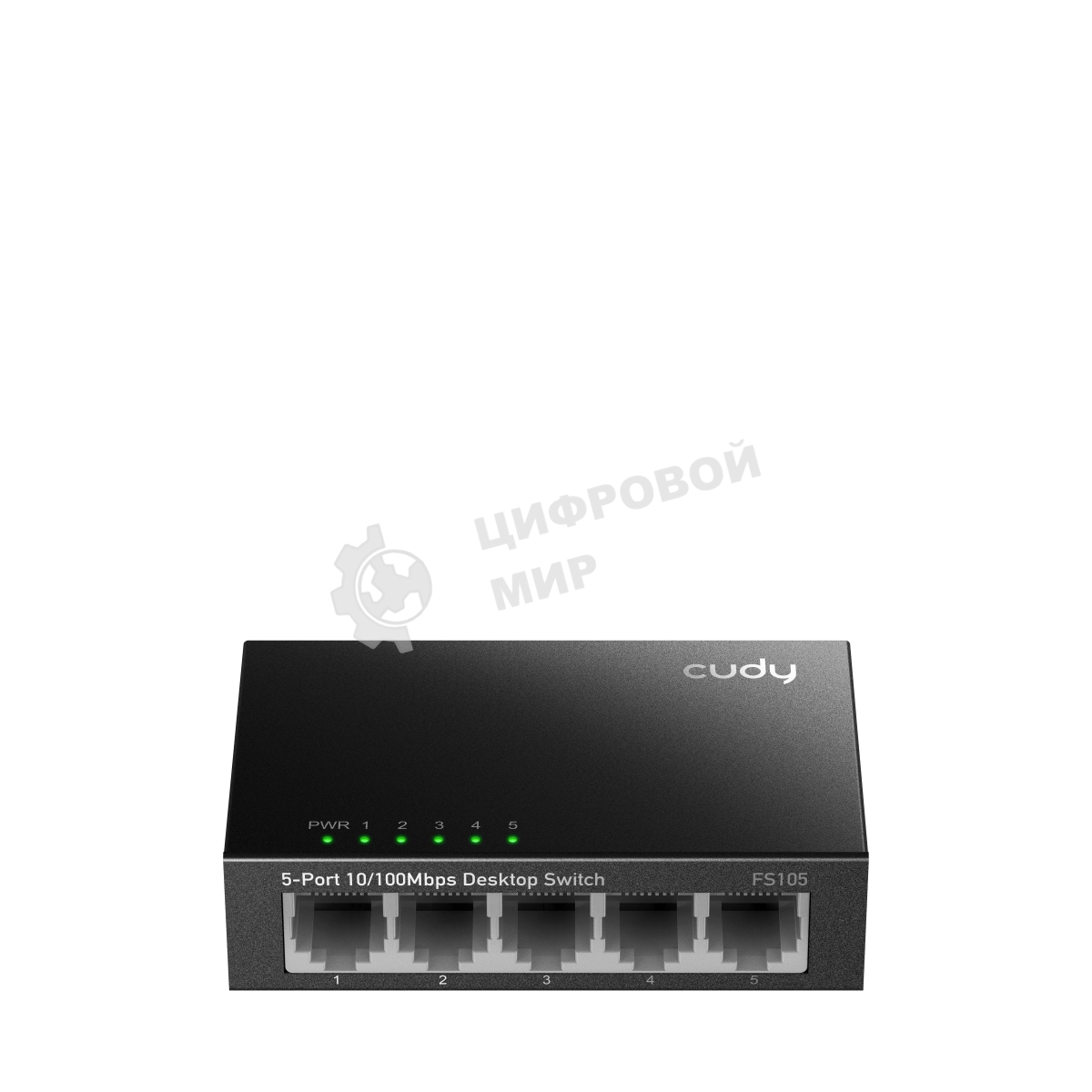 Коммутатор Cudy FS105 5-Port 10/100 Mbps Desktop Switch, 5 10/100M RJ45 Ports, Loop Detection, Metal Case, Power Saving, Plug & Play