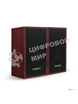 Акустическая система 2.0 ExeGate EX287059RUS Tango 314 (питание USB, 2х3Вт (12 Вт RMS), 80-20000Гц, темное дерево)