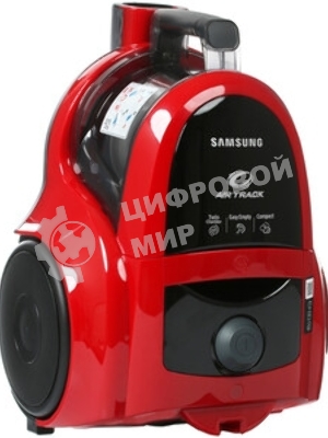Пылесос Samsung VCC4520S3R/XEV красный, 350/1600 Вт, уборка сухая, пылесборник контейнер 1.3 л