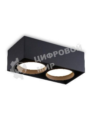 Светильник накладной TN70875/2 BK черный GX53/2 max 12W 185*92*62