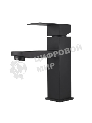 Тумба Bau Dream Blackwood 50 графит, раковина BAU Cerama 48х37 белая, смеситель Hotel Black, черный