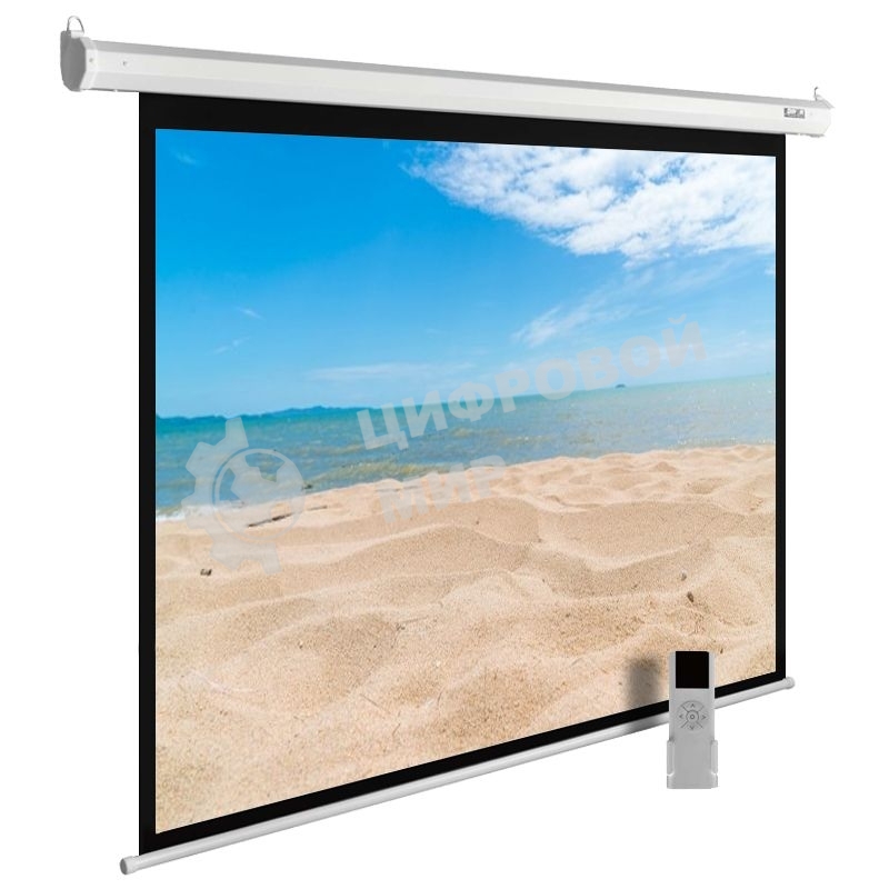 Экран Cactus 180x240см MotoExpert CS-PSME-240x180-WT 4:3 настенно-потолочный рулонный белый (моторизованный привод)