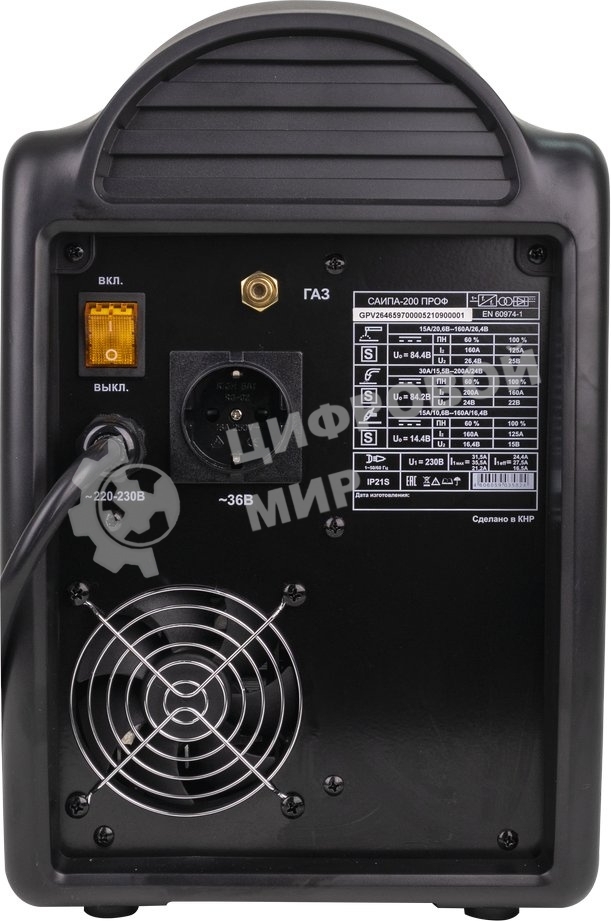 Сварочный полуавтомат Ресанта САИПА-200ПРОФ (MIG/MAG)