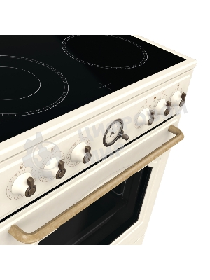 Плита электрическая Gorenje GECS6B70CLI бежевая, конфорок 4 электрических, духовка 71 л, 60 см x 85 см x 60 см