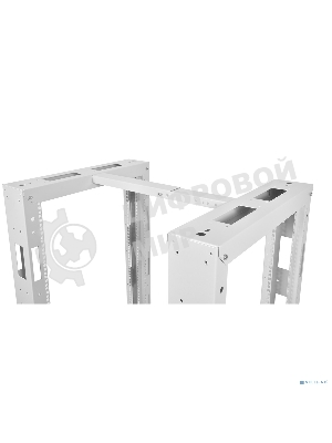 Стойка двухрамная ЦМО СТК-24.2 24U 620 мм X 800 мм направл. закл. гайки 250 кг серый