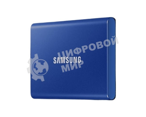 Внешний SSD Samsung T7, 2TB, USB 3.2 Gen 2 Type-C, R/W 1050/1000, синий