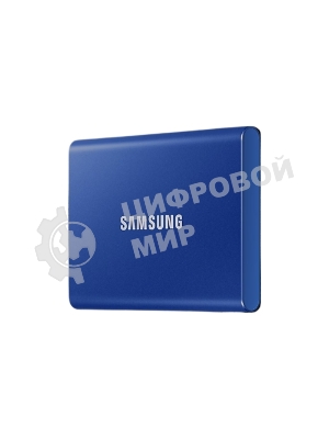 Внешний SSD Samsung T7, 2TB, USB 3.2 Gen 2 Type-C, R/W 1050/1000, синий