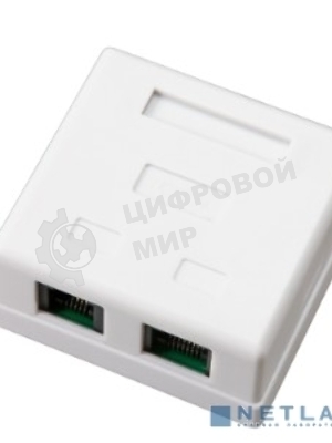 Рoзетка комбинированная внешняя Rexant, RJ-45(8P-8C) + RJ-11(6P-4C), UTP неэкранированная