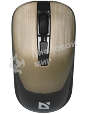 Мышь беспроводная Defender Wave MM-995 бронзовый, 1600 dpi, радиоканал, USB, кнопки - 4