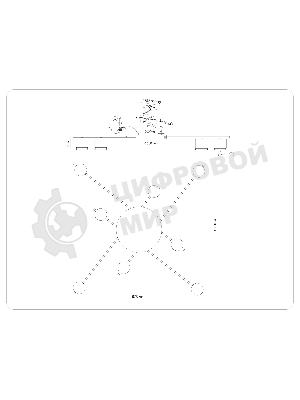 Потолочный светильник Ambrella light FL51759/8 WH/GD белый/золото GX53/8 max 12W 870*870*95