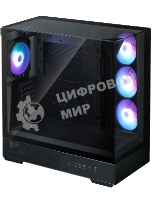 Компьютерный корпус ZALMAN P40 Prism Plus, ATX, черный, WINDOW, 3xCombo (3.5'' or 2.5