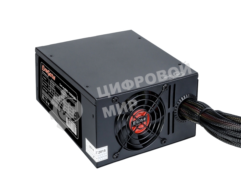 Блок питания серверный ExeGate ServerPRO-500ADS (EX235029RUS), 500Вт, 2х80мм, черный