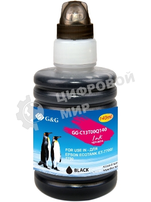 Чернила G&G GG-C13T00Q140 черный140мл для Epson EcoTank 7700/7750