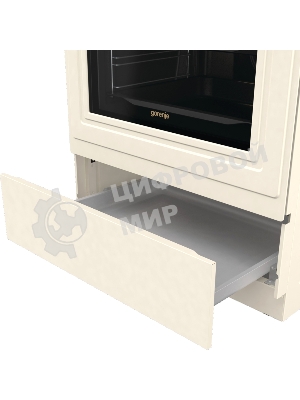 Плита электрическая Gorenje GECS6B70CLI бежевая, конфорок 4 электрических, духовка 71 л, 60 см x 85 см x 60 см