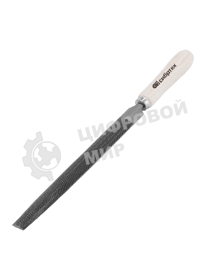 Напильник Сибртех, 250 мм, полукруглый, деревянная ручка