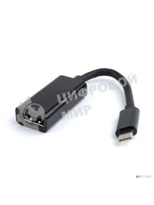 Переходник Cablexpert USB Type-C/DisplayPort, 15 см, пакет (A-CM-DPF-01)