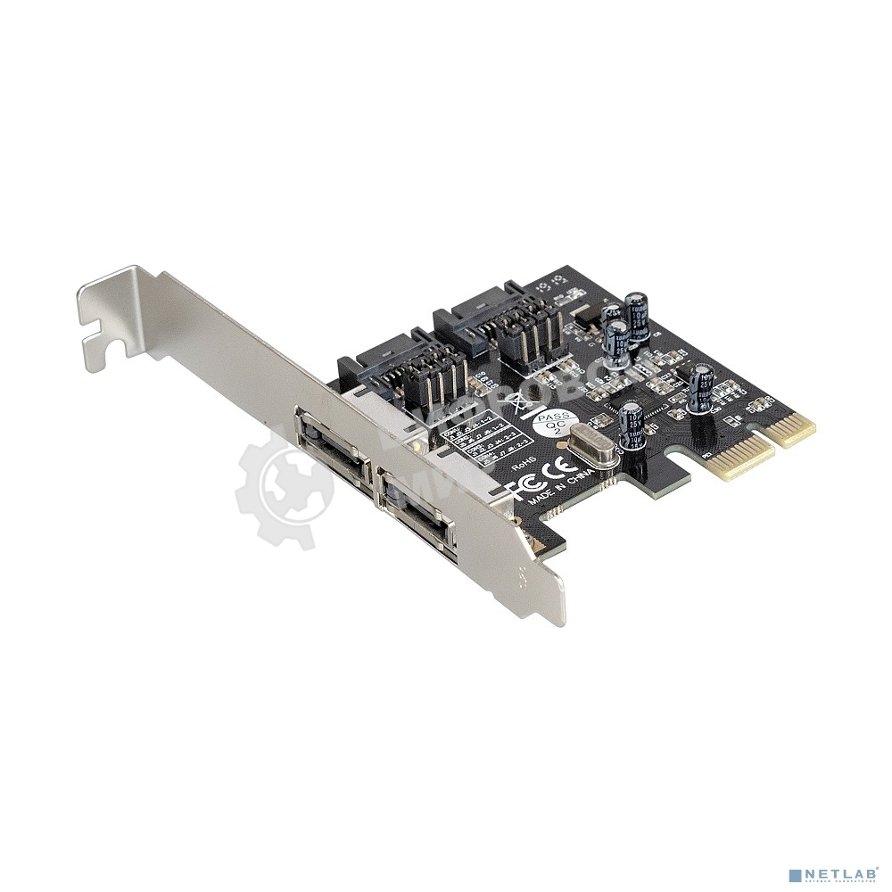 Контроллер ExeGate EXE-501 PCI-E 2.0, SATA3 6Gb/s, 2 int+2 ext (OEM)
