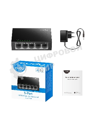 Коммутатор Cudy FS105, 5×100 Мбит/с