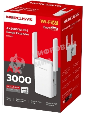 Усилитель Wi-Fi сигнала Mercusys ME80X AX3000